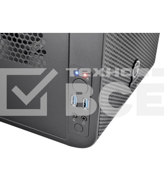 Компьютерный корпус Thermaltake Core V1  черный без БП miniITX 1x200mm 2xUSB3.0 audio bott PSU