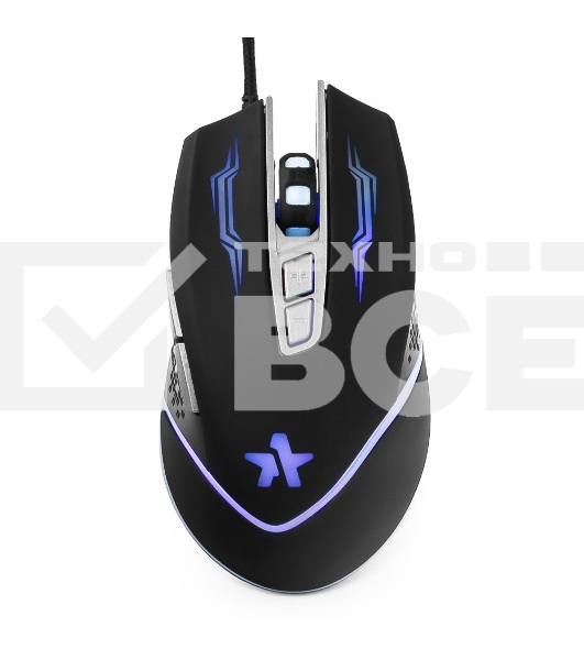Мышь проводная Гарнизон GM-730G черный, 3200 dpi, USB, кнопки - 7
