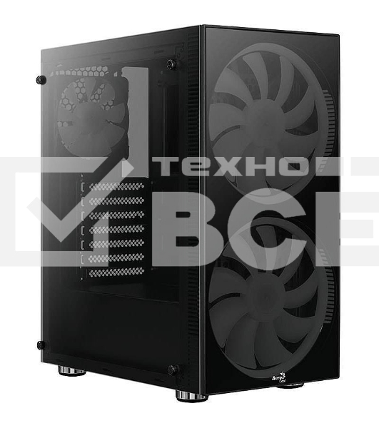 Компьютерный корпус Aerocool / Formula Python (3xUSB, 2xAudio, 0.5 мм,2x200 мм FAN, прозрачная стенка-закаленное стекло, ATX, без БП)