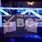 Гирлянда Айсикл (бахрома) светодиодный, 2,4 х 0,6 м, прозрачный провод, 230 В, диоды синие, 88 LED NEON-NIGHT, фото2