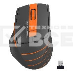Мышь беспроводная A4Tech Fstyler FG30S серый/оранжевый, 2000 dpi, радиоканал, USB, кнопки - 6, фото2