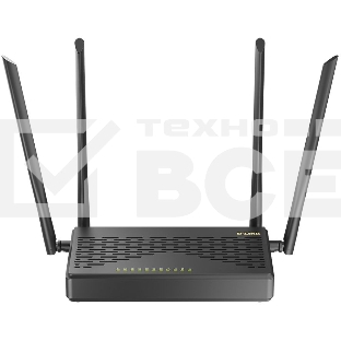 Роутер беспроводной D-Link DIR-825 (DIR-825/GFRU/R3A) AC1200 10/100/1000BASE-TX/4G черный