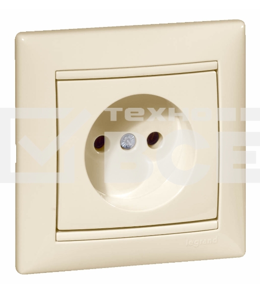 Розетка Legrand 774316 Valena без заземления (слоновая кость)