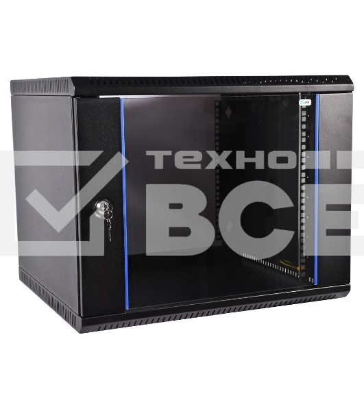 Шкаф телеком. настенный разборный 9U (600х650), съемные стенки, дверь металл (ШРН-М-9.650.1)