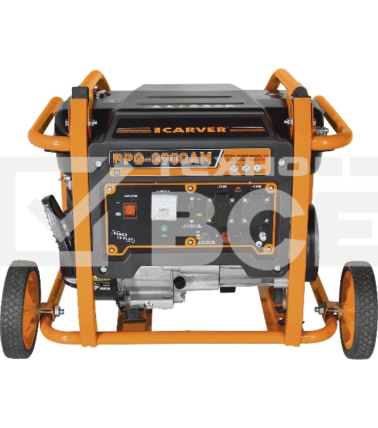 Электрогенератор бензиновый Carver PPG- 3900АM, 3 кВт, 95 дБ, 51 кг