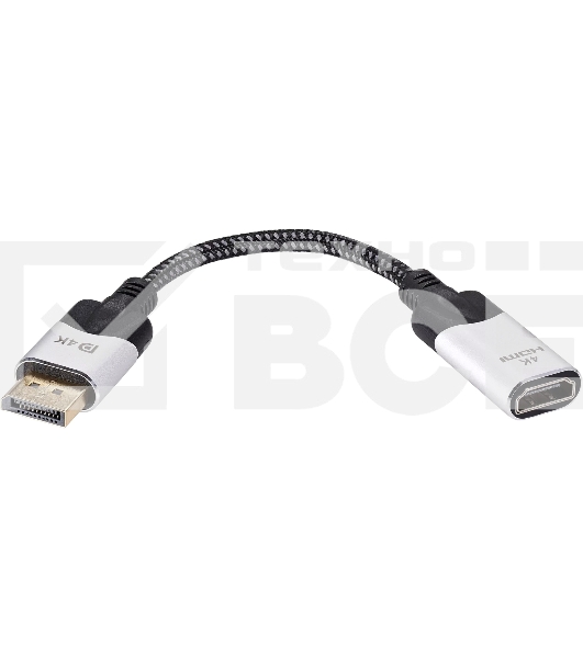 Кабель VCOM DISPLAY PORT TO HDMI 4K 0.15 M CG621M-0.15
