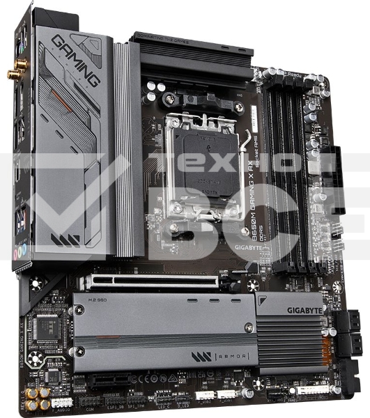 Материнская плата Gigabyte B650M GAMING X AX, AM5, AMD B650, 4xDDR5, 4xSATA, 3xM.2, 1xPCI-E 4.0 x16, 2xPCI-E 4.0 x1, 3xUSB-A 3.2 Gen 1, 1xUSB-C 3.2 Gen 2, 1x 2.5Gb LAN, 3x3.5 мм, 7.1, Micro-ATX