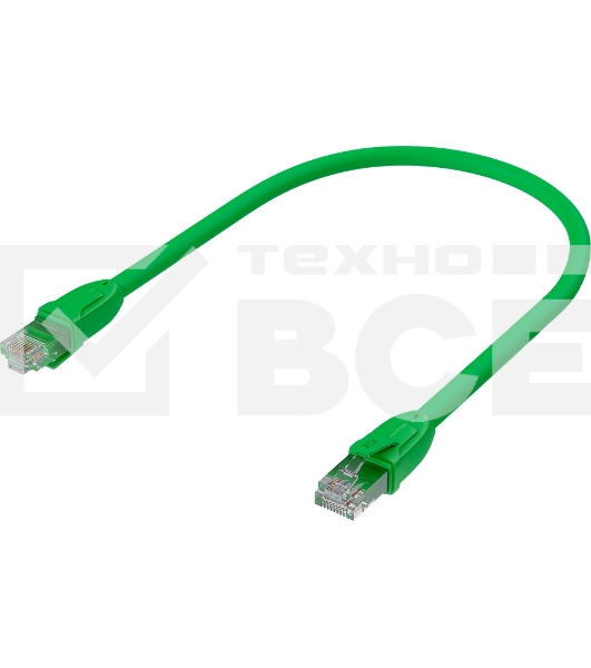 Патч-корд GCR прямой 1.5m UTP кат.6, зеленый, 24 AWG, ethernet high speed, RJ45, T568B, GCR-52386