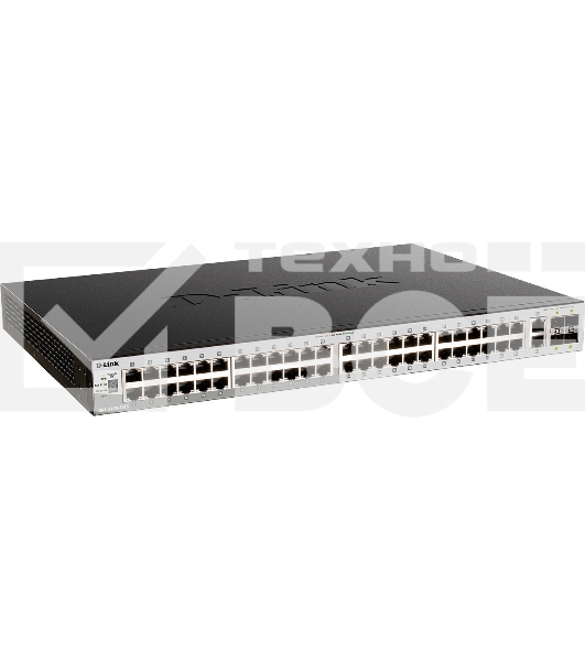 Коммутатор DGS-3130-54S Managed L3 Stackable Switch 48x1000Base-X SFP, 2x10GBase-T, 4x10GBase-X SFP+, CLI, 1000Base-T Management, RJ45 Console, USB, RPS, Dying Gasp