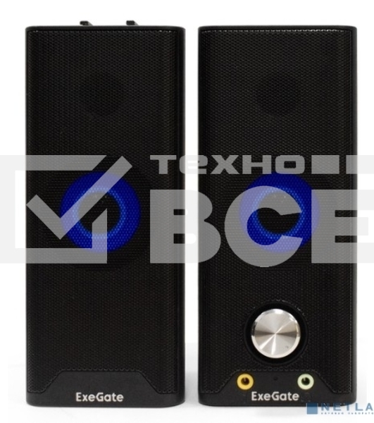 Саундбар-акустическая система 2.0 ExeGate EX289681RUS Accord 280 питание USB, Bluetooth, 2х3Вт (6Вт RMS), 60-20000Гц,черный, RGB подсветка