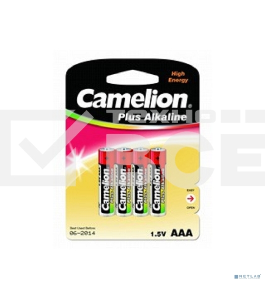 Батарейка Camelion LR03 Plus Alkaline BL-4 1.5В) (4шт. в уп-ке)