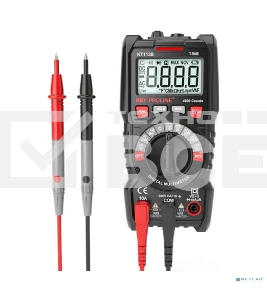 Мультиметр цифровой КВТ KT 113B 'PROLINE'