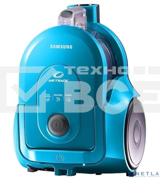 Пылесос Samsung VCC4326S3A синий/черный, 350/1600 Вт, уборка сухая, пылесборник контейнер 1.3 л