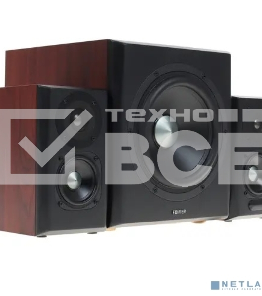 Колонки Edifier S350DB Brown <2.1,150W RMS, дерево, Bluetooth aptX>