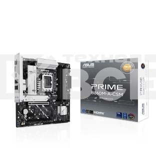 Материнская плата ASUS PRIME B860M-A-CSM, LGA1851, Intel B860, 4xDDR5, 4xSATA, 2xM.2, 1xPCIe 5.0 x16, 1xPCIe 4.0 x4, 1xPCIe x1, 2xDP, 1xHDMI, 1x2.5Gb LAN, 4xUSB 2.0, 2xUSB 3.2 Gen 1, 1xUSB 3.2 Gen 2, 1xUSB-C, 3x3.5 мм, 7.1, mATX