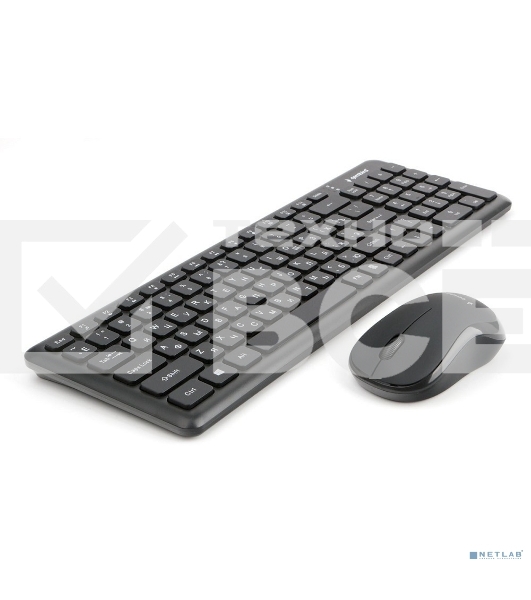 Комплект клавиатура+мышь беспроводные Gembird KBS-9200, 2.4ГГц