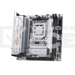 Материнская плата Maxsun eSport B850ITX WIFI ICE, AM5, AMD B850, 2xDDR5, 2xSATA, 2xM.2, 1xPCIe 5.0 x16, 1xHDMI, 1xDP, 1x2.5Gb LAN, Wi-Fi 6, Bluetooth 5.2, 2xUSB-A 5Gbps, 4xUSB-A 2.0, 3x3.5 мм, 7.1, Mini-ITX