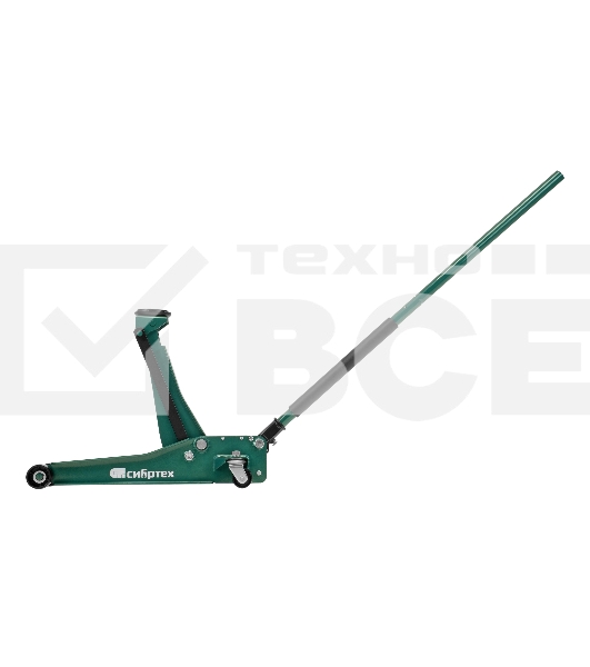 Домкрат гидравлический подкатной Сибртех, 3,5 т, 95-520 мм, быстрый подъем, низкий подхват, проф