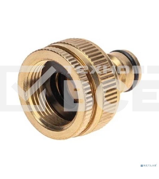 Адаптер латунный 1дюйм-3/4дюйм внутренняя резьба с переходником ЧЕТЫРЕ СЕЗОНА 62-0278