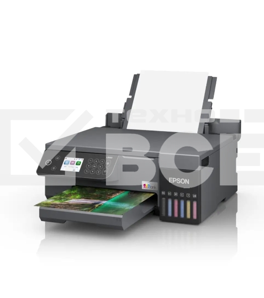 МФУ струйное Epson EcoTank L8100 (C11CK94***), A4, цветной, печ. до 8 стр/мин., 5760 x 1440 dpi (печ.), 1200x4800dpi (скан.), USB, Wi-Fi