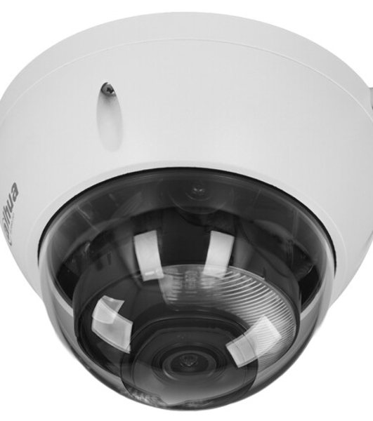 Уличная купольная IP-видеокамера Dahua DH-IPC-HDBW2449EP-S-IL-0280B Smart Dual Light с ИИ 4Мп, 1/2.9” CMOS, объектив 2.8мм, видеоаналитика, ИК до 30м, LED до 30м, IP67, корпус: металл