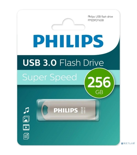 Флешка USB 256Gb PHILIPS IRON 3.0 256Gb, USB 3.0
