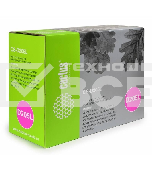 Картридж лазерный Cactus CS-D205L черный (5000 стр.) для Samsung ML-3310/3710/SCX-5637/4833