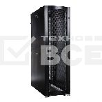 Шкаф серверный ПРОФ напольный 48U (600x1000) дверь перфор. 2 шт., черный, в сборе, фото6