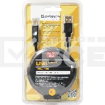 Кабель Defender USB04-10 PROКабель USB 2.0 для соед. 3.0м AM/BM, зол.конт, 2фер.фил., фото5