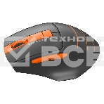Мышь беспроводная A4Tech Fstyler FG30S серый/оранжевый, 2000 dpi, радиоканал, USB, кнопки - 6, фото3