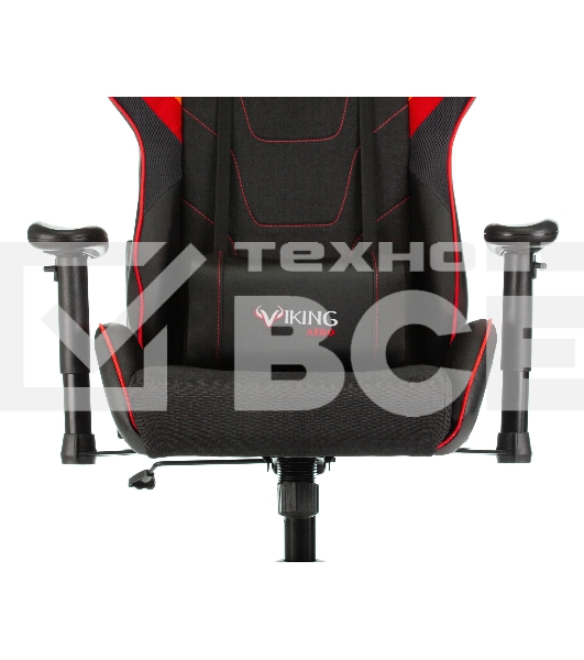 Кресло игровое Бюрократ VIKING 4 AERO RED две подушки черный/красный искусст.кожа/ткань