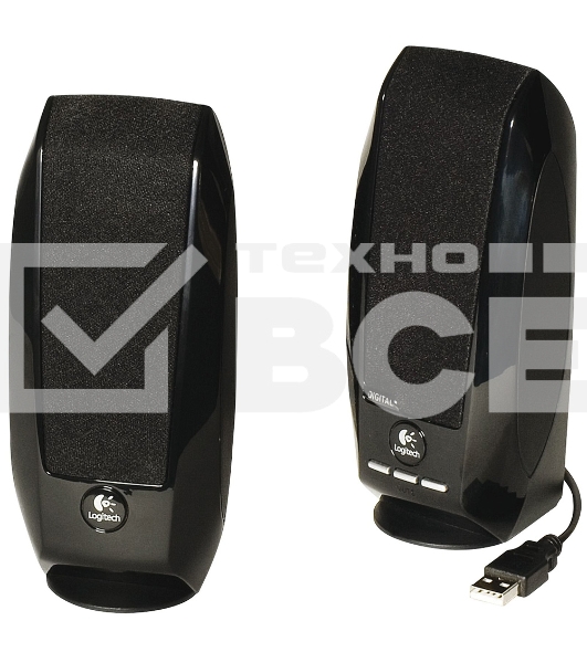 Акустическая система Logitech S150 980-000029 Колонки2.0, 2x0,6W, 90 Гц - 20 кГц, OEM