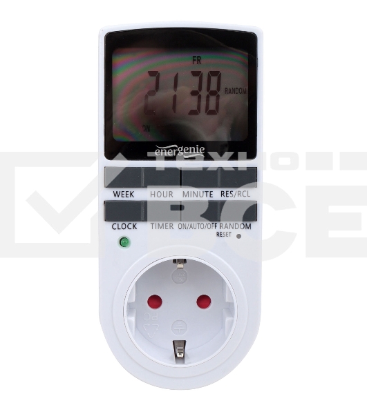 Таймер электрический Energenie EG-SST-01, LCD-дисплей 2,3″, белый