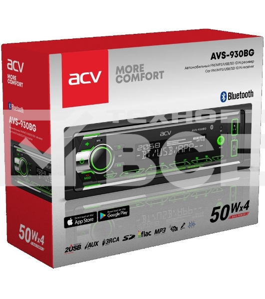 Автомагнитола ACV AVS-930BG 1DIN 4x50Вт