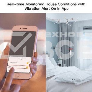 Датчик вибрации MOES Vibration Sensor ZSS-Z-VBR, Zigbee, AAA 2шт х 1.5 V