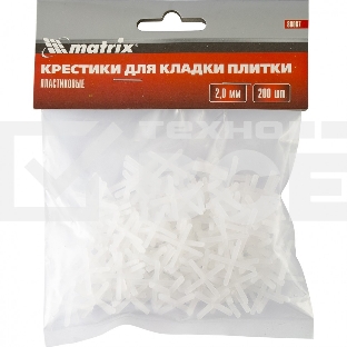 Крестики, 2,0 мм, для кладки плитки, 200 шт. Matrix