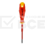 Отвертка диэлектрическая Сибртех PH0 х 75 мм, до 1000 В, двухкомпонентная рукоятка, фото2