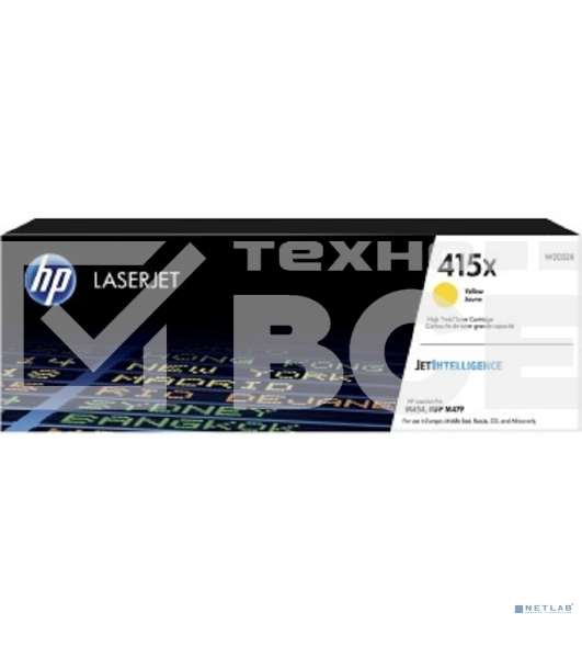 Картридж лазерный HP 415X W2032X желтый для HP LJ M454/MFP M479 (6000стр.)