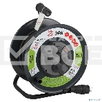 Удлинитель силовой ЭРА RMx-4es-3x2.5-20m-IP44(KG) на метал. катушке с/з 4 гнезда 20 м КГ 3х2.5, фото 1