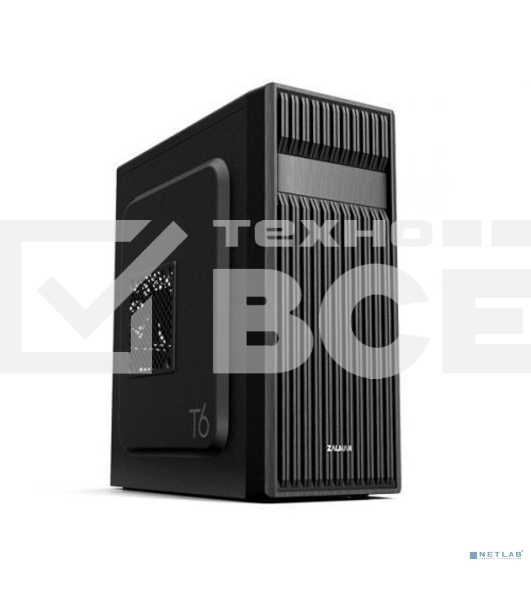 Компьютерный корпус Zalman ZM-T6 черный без БП ATX 1xUSB2.0 1xUSB3.0 audio bott PSU