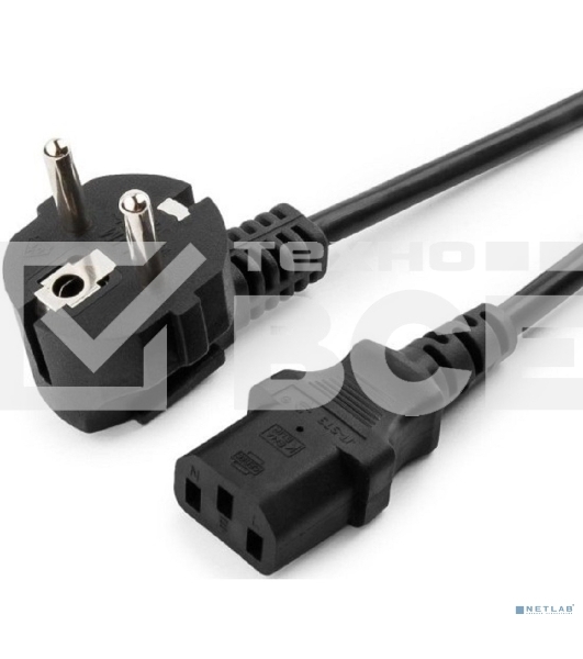 Кабель питания CEE Filum 7/7- С13, 3х0.75мм, 220В, 10A, черный, 0.6м [FL-PC10-EU-C13-0.6M](873339)