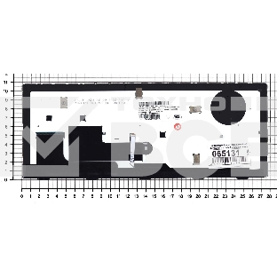 Клавиатура для ноутбука HP EliteBook Revolve 810 G1 черная с серой рамкой и подсветкой