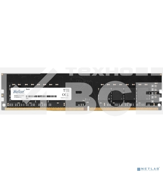 Оперативная память NETAC Basic, DDR4, 16GB (1x16GB), 2666MHz, CL19