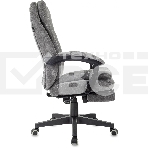 Кресло руководителя Бюрократ T-9950MSG-F Fabric серый Light-19, крестов. пластик, подст. для ног, фото15