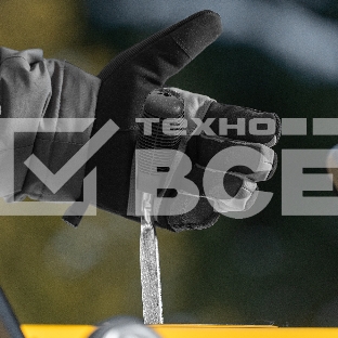 Перчатки универсальные, двойные, работа с сенсорным экраном, вязаная манжета, размер 9 Denzel