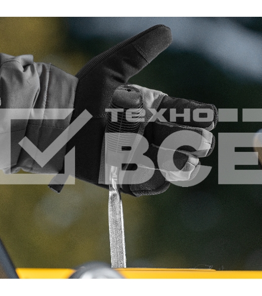 Перчатки универсальные, двойные, работа с сенсорным экраном, вязаная манжета, размер 9 Denzel