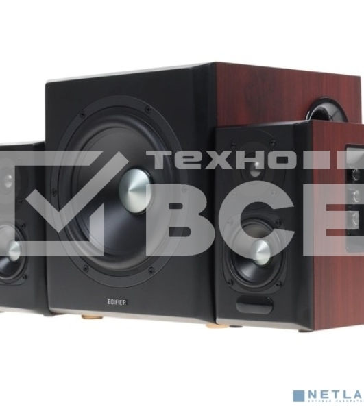 Колонки Edifier S350DB Brown <2.1,150W RMS, дерево, Bluetooth aptX>