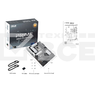 Материнская плата ASUS PRIME B860-PLUS-CSM, LGA 1851, Intel B860, 4xDDR5, 4xSATA, 3xM.2, 1xPCIe 5.0 x16, 1xPCIe 4.0 x16, 1xHDMI, 1xDP, 1x2.5Gb LAN, 2xUSB 2.0, 1xUSB 3.2 Gen 1, 2xUSB 3.2 Gen 2, 1xUSB-C 3.2 Gen 2x2, 3x3.5 мм, 7.1, ATX