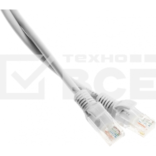 Патч-корд Premier PP12-20M 1000Гбит/с UTP 4 пары cat.5E CCA molded 20м серый RJ-45 (m)-RJ-45 (m)