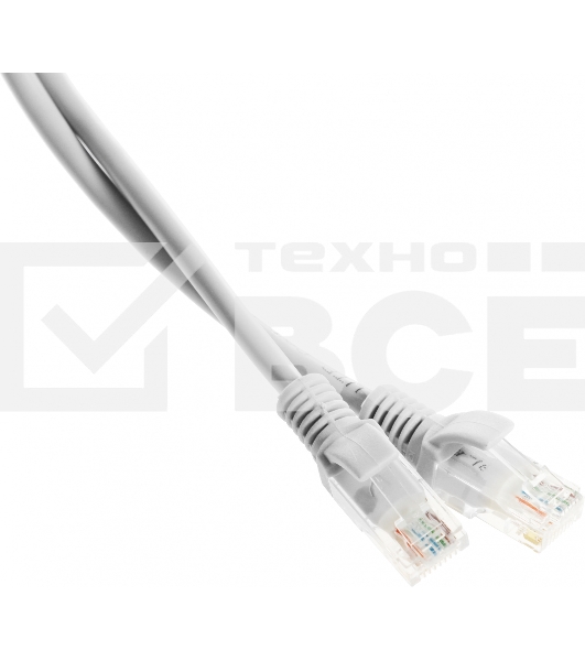 Патч-корд Premier PP12-20M 1000Гбит/с UTP 4 пары cat.5E CCA molded 20м серый RJ-45 (m)-RJ-45 (m)